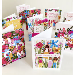 In Bloom Assorted Pack Of 10 Greetings Cards
